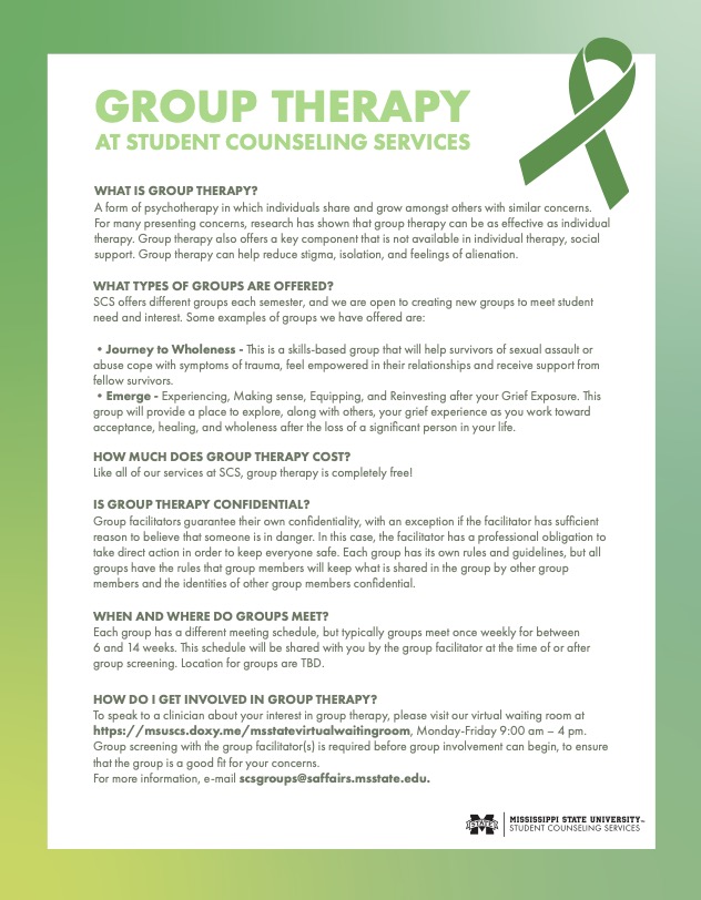 2024 Group Therapy Flyer